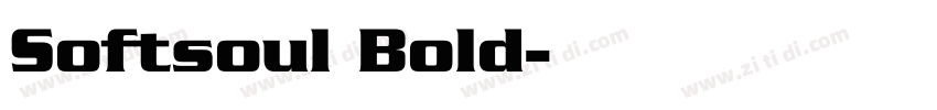 Softsoul Bold字体转换